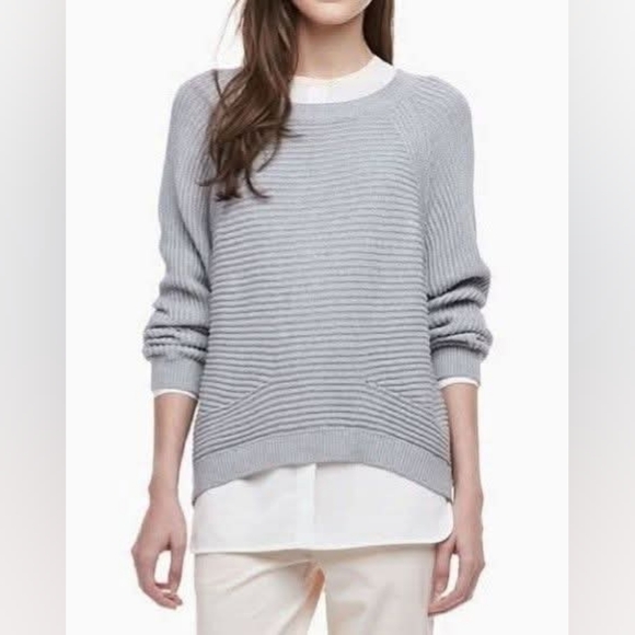 VINCE Rib Knit Raglan Sweater - Picture 3 of 4